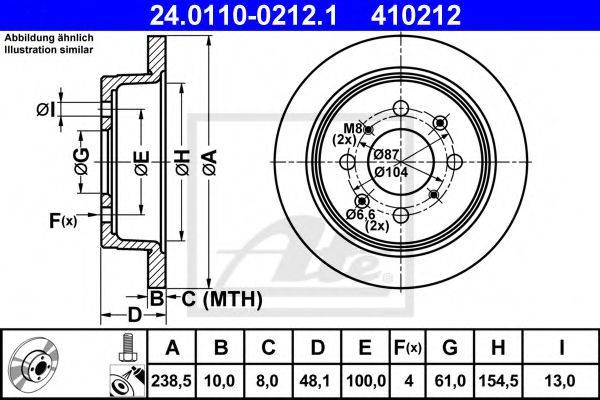Тормозной диск ATE 24.0110-0212.1