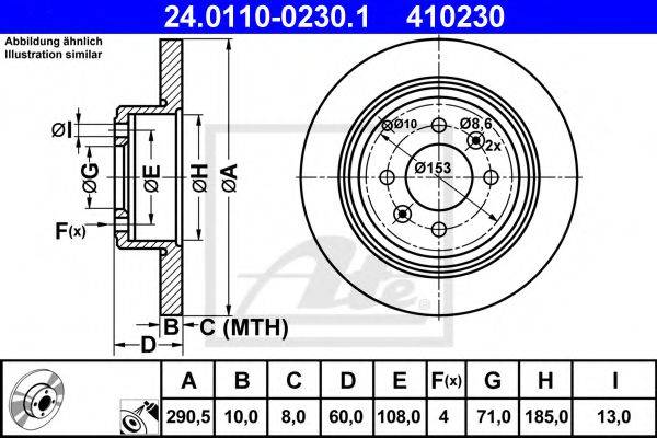 Тормозной диск ATE 24.0110-0230.1