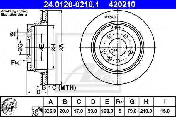 Тормозной диск ATE 24.0120-0210.1