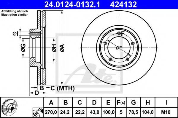 Тормозной диск ATE 24.0124-0132.1