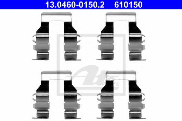 Комплектующие, колодки дискового тормоза ATE 13.0460-0150.2