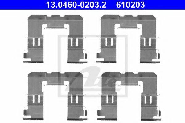 ATE 13046002032 Комплектующие, колодки дискового тормоза