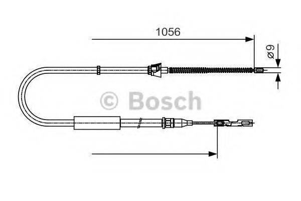 BOSCH 1987482125 Трос, стояночная тормозная система