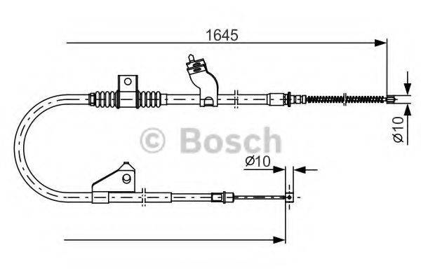 BOSCH 1987482275 Трос, стояночная тормозная система