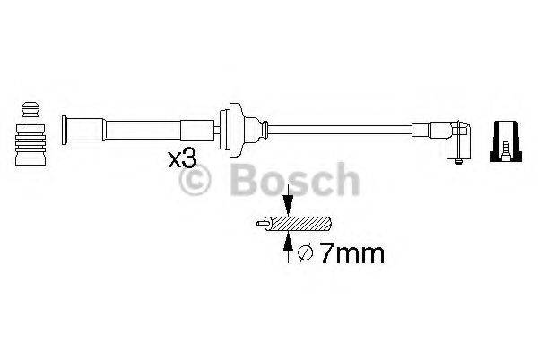 BOSCH 0356912880 Комплект проводов зажигания