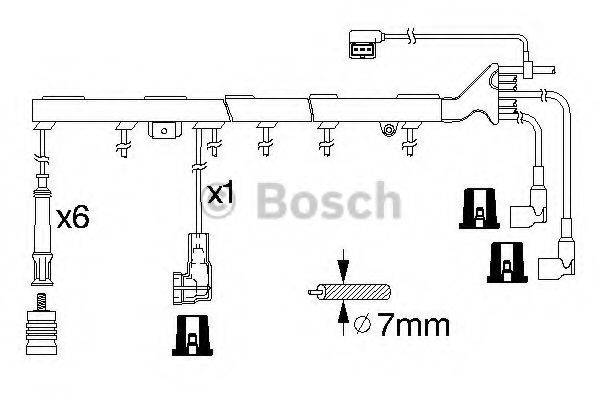 BOSCH 0986356327 Комплект проводов зажигания