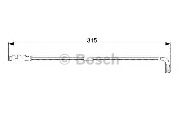 BOSCH 1987473039 Сигнализатор, износ тормозных колодок