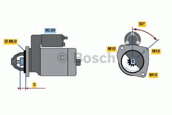 Стартер BOSCH 0 986 021 051