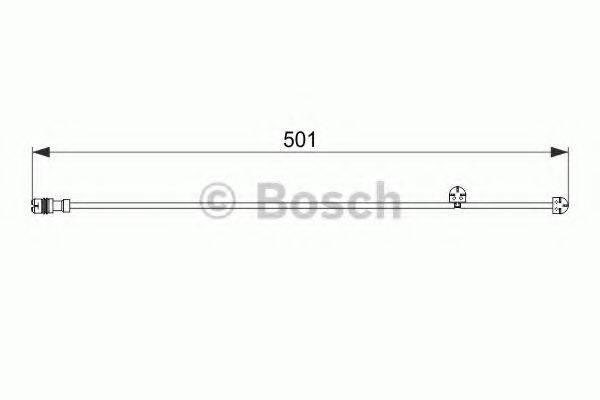 BOSCH 1987474556 Сигнализатор, износ тормозных колодок