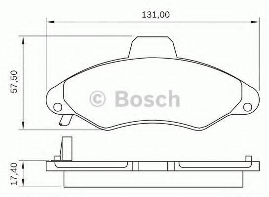 BOSCH 0986BB0265 Комплект тормозных колодок, дисковый тормоз