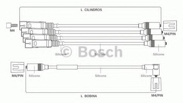 BOSCH 9295080023 Комплект проводов зажигания