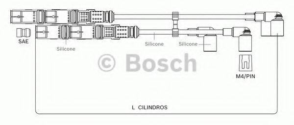 Комплект проводов зажигания BOSCH F 000 99C 078