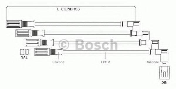 BOSCH F00099C091 Комплект проводов зажигания