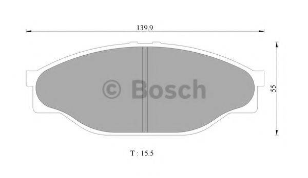 Комплект тормозных колодок, дисковый тормоз BOSCH 0 986 505 748