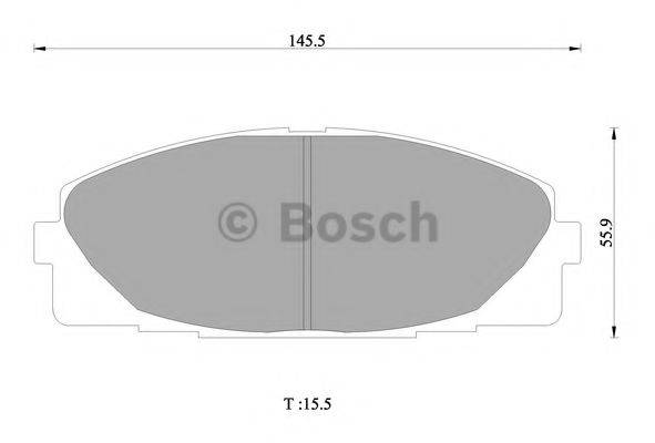 BOSCH 0986AB1419 Комплект тормозных колодок, дисковый тормоз