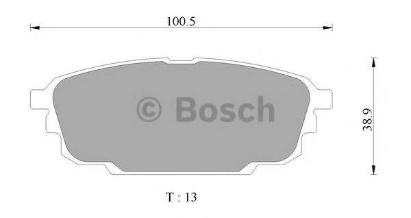 BOSCH 0986AB2753 Комплект тормозных колодок, дисковый тормоз