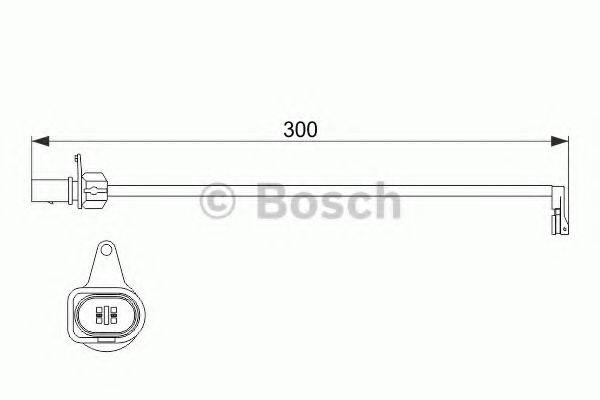 BOSCH 1987474505 Сигнализатор, износ тормозных колодок