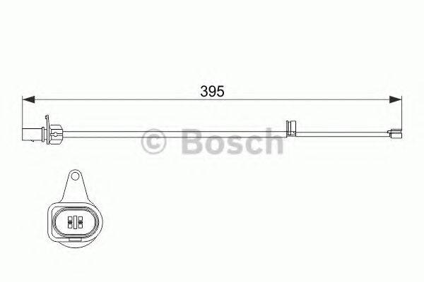 BOSCH 1987474509 Сигнализатор, износ тормозных колодок