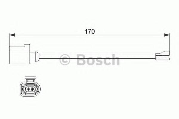 BOSCH 1987474512 Сигнализатор, износ тормозных колодок