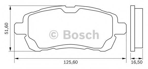 BOSCH 0986BB0952 Комплект тормозных колодок, дисковый тормоз