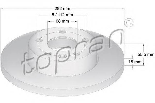 Тормозной диск TOPRAN 108 507