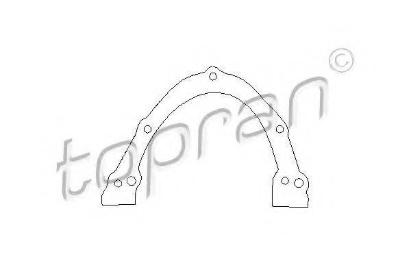 TOPRAN 100193 Прокладка, крышка картера (блок-картер двигателя)