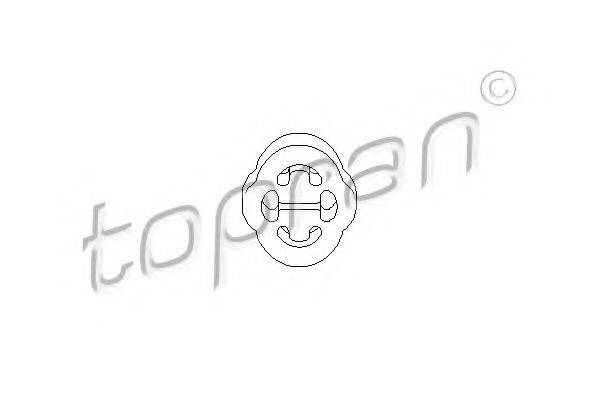 TOPRAN 104183 Кронштейн, глушитель