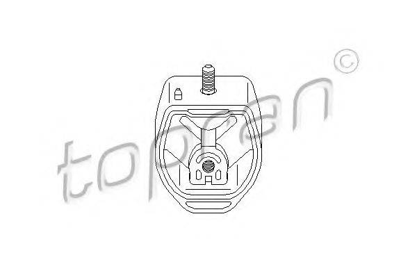 TOPRAN 107989 Подвеска, ступенчатая коробка передач