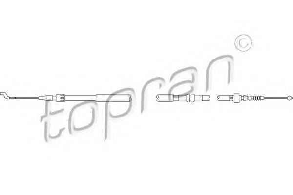 TOPRAN 108109 Трос, стояночная тормозная система