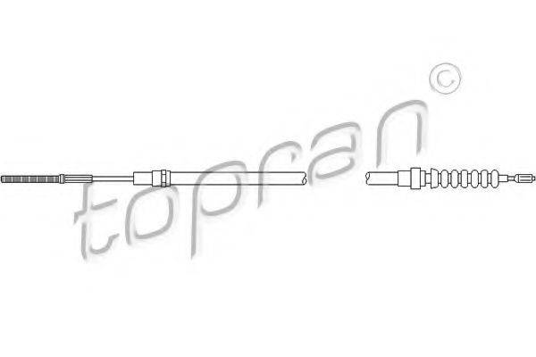 TOPRAN 103521 Трос, стояночная тормозная система