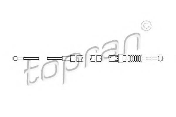 TOPRAN 112147 Трос, стояночная тормозная система