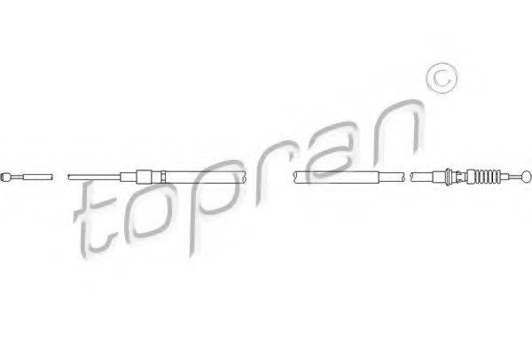 Трос, стояночная тормозная система TOPRAN 111 210