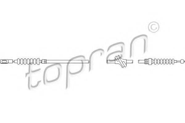 TOPRAN 103697 Трос, стояночная тормозная система