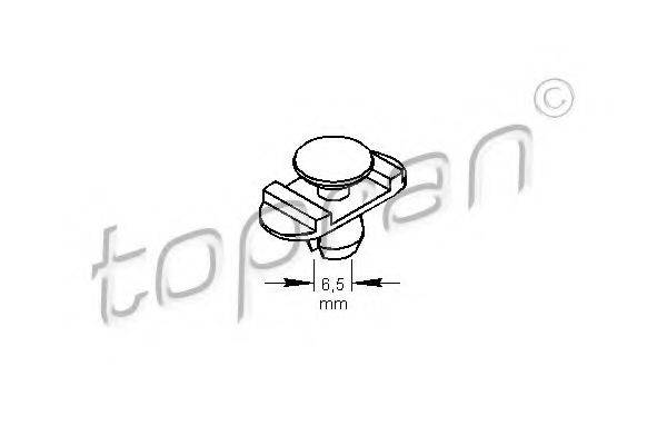 TOPRAN 104169 Пружинный зажим; Зажим, молдинг / защитная накладка