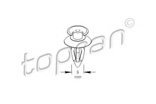 TOPRAN 109024 Зажим, молдинг / защитная накладка