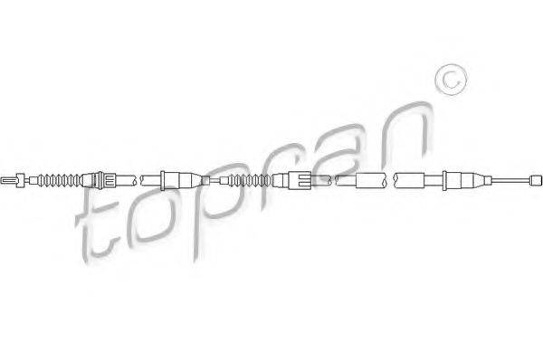 Трос, стояночная тормозная система TOPRAN 207 399