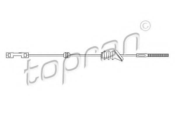 Трос, стояночная тормозная система TOPRAN 207 377
