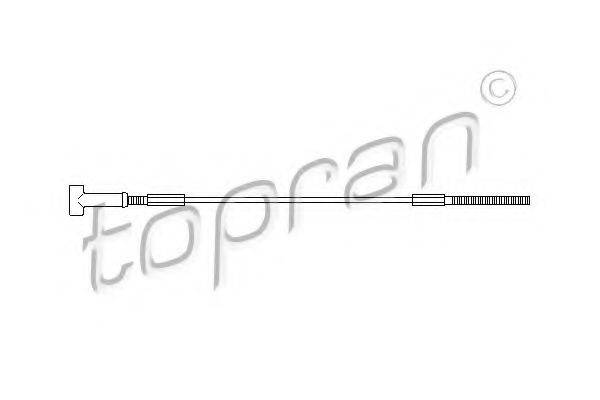 Трос, стояночная тормозная система TOPRAN 205 504