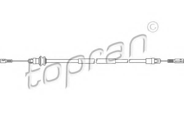 TOPRAN 207371 Трос, стояночная тормозная система