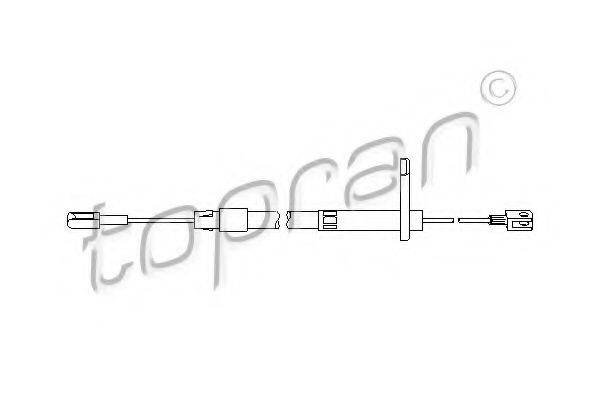 Трос, стояночная тормозная система TOPRAN 401 276