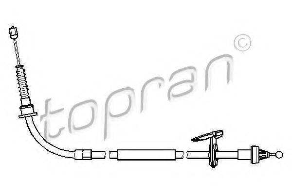 TOPRAN 501102 Трос, стояночная тормозная система