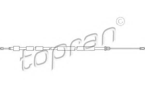 Трос, стояночная тормозная система TOPRAN 721 635