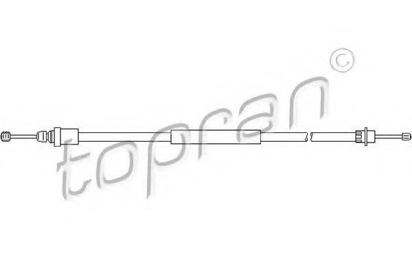 TOPRAN 721656 Трос, стояночная тормозная система