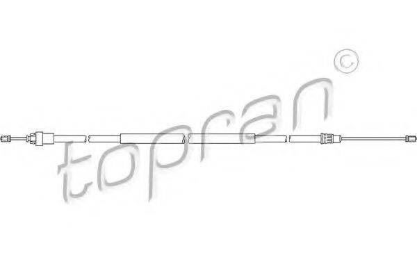 TOPRAN 721658 Трос, стояночная тормозная система
