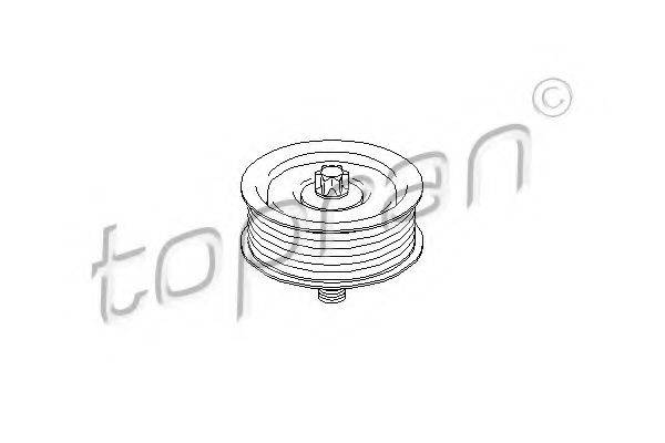 TOPRAN 304122 Паразитный / ведущий ролик, поликлиновой ремень