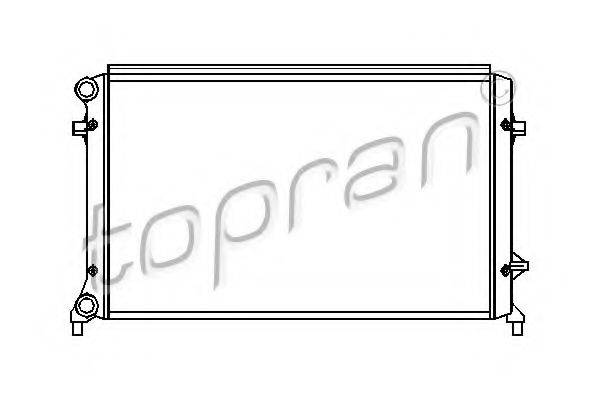 Радиатор, охлаждение двигателя TOPRAN 112 327