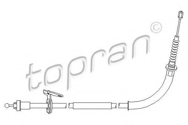 TOPRAN 501723 Трос, стояночная тормозная система