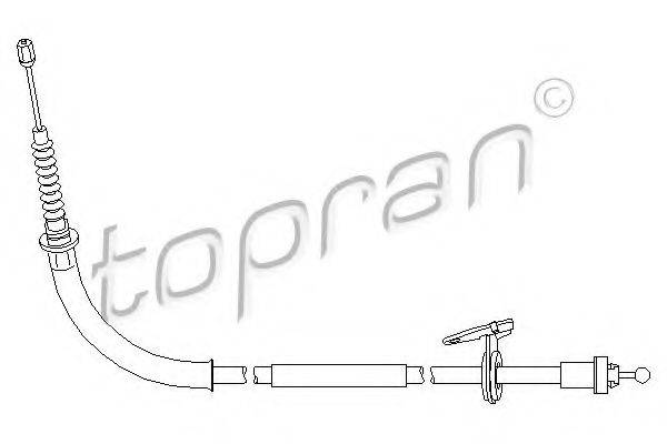TOPRAN 501724 Трос, стояночная тормозная система