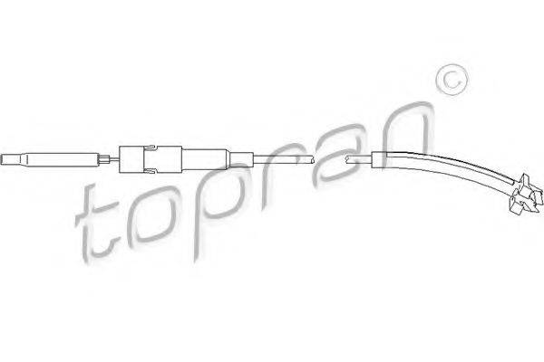 TOPRAN 113437 Трос, регулировка спинки сидения