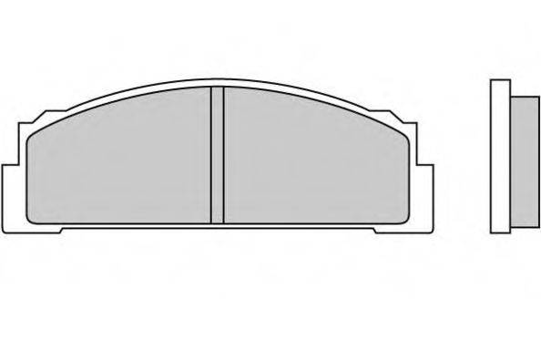Комплект тормозных колодок, дисковый тормоз E.T.F. 12-0001